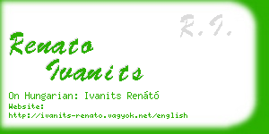 renato ivanits business card