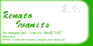 renato ivanits business card